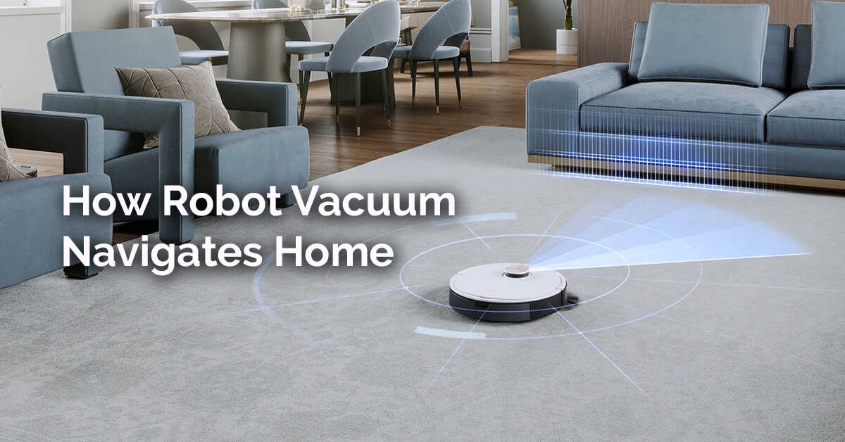 robot vacuum navigates home