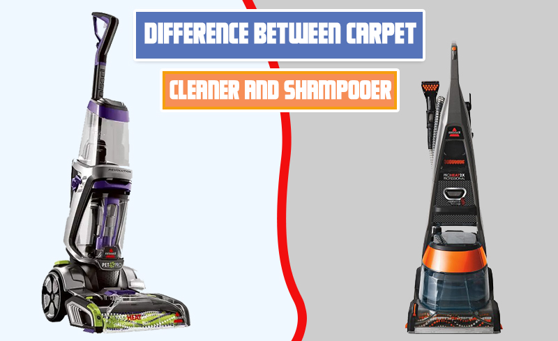 Difference between a carpet cleaner and a shampooer