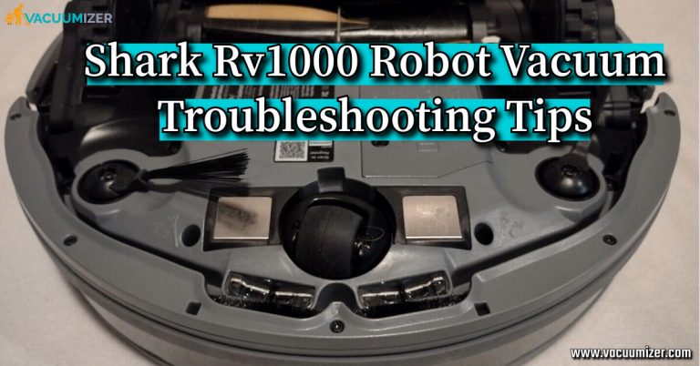Shark Rv1000 Robot Vacuum Troubleshooting Tips